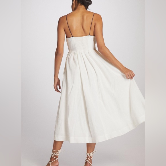 Anthropology White Summer Midi Boat Dress - Picture 2 of 3